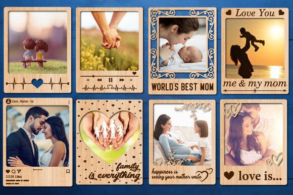 Download Mini Photo Frame Laser Cut Bundle - Premium Resources