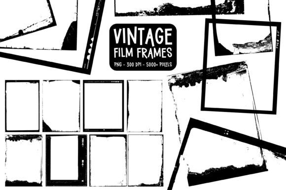 Download Vintage Photo Frame Png Clipart Set - Photo frame Collection